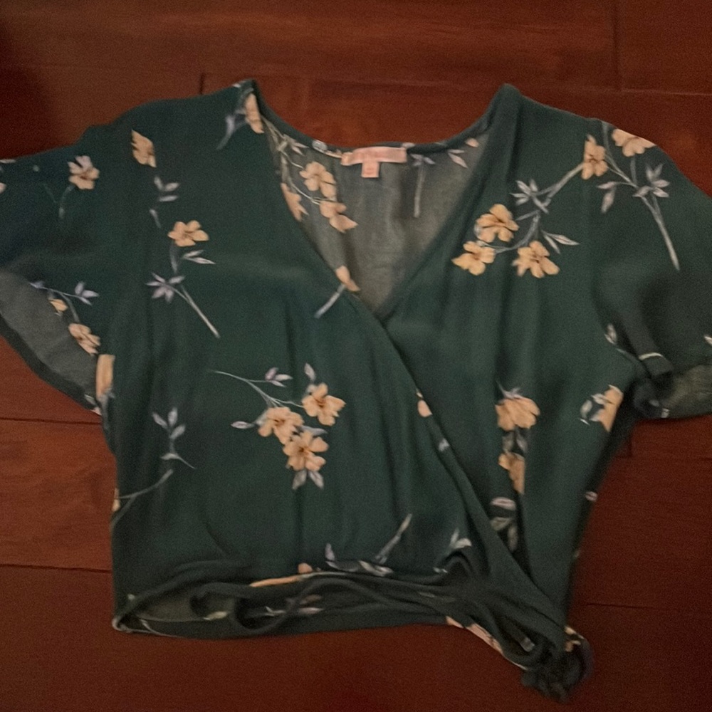 XS floral print crop top